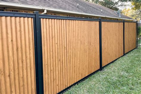 sheet metal privacy fence panels|metal privacy fence without welding.